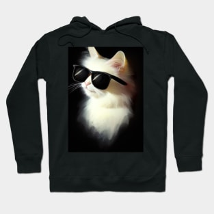 Cat with Sunglasses Hoodie